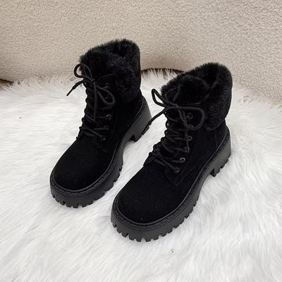 Зимние современные ботинки на шнуровке с квадратным каблуком 2024 года, высококачественные женские ботинки с круглым носком и средним каблуком с леопардовым принтом, новинка, женские ботинки