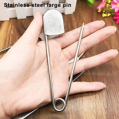 1 шт. Большая безопасная булавка из нержавеющей стали 1 шт. 12,8 см DIY Швейные инструменты Аксессуар Иглы Завернутые безопасные булавки для фиксации файлов
