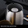 Stainless Steel Ashtray Anti-Fly Ash Shatterproof Thickened Ash Container Small Size with Lid