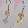 Lovely Cartoon Cloud Star Phone Chain Kawaii Candy Color Phone Lanyard Keychain For Girls Cute Cellphone Strap