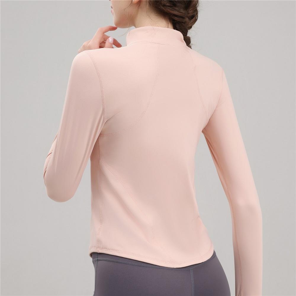 New Fully Zippered Gym Yoga Suit Top For Slimming And Slimming, Quick Drying Running And Cycling Sports Jacket For Women