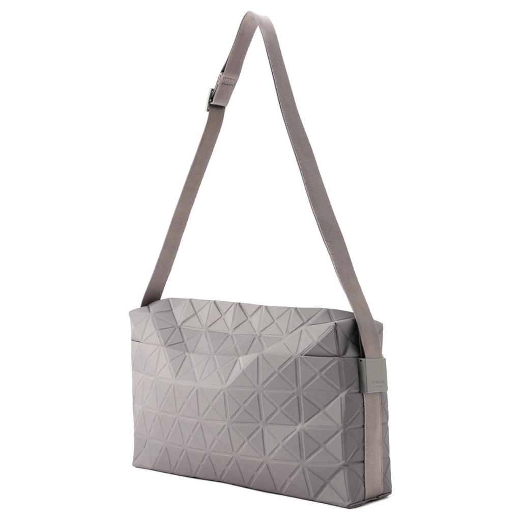 ISSEY MIYAKE Polyester Crossbody Bag, Shoulder Bag Regular Unisex Gray BB43-AG867-12