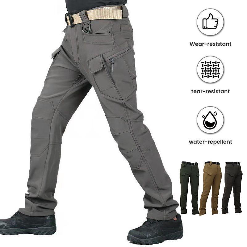 Мужские водонепроницаемые походные тактические брюки для рыбалки, походные боевые брюки, толстые