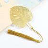 Leaf Metal Hollow Bookmark Sunflower Pattern Chinese Style Bookmark  Reading Gift