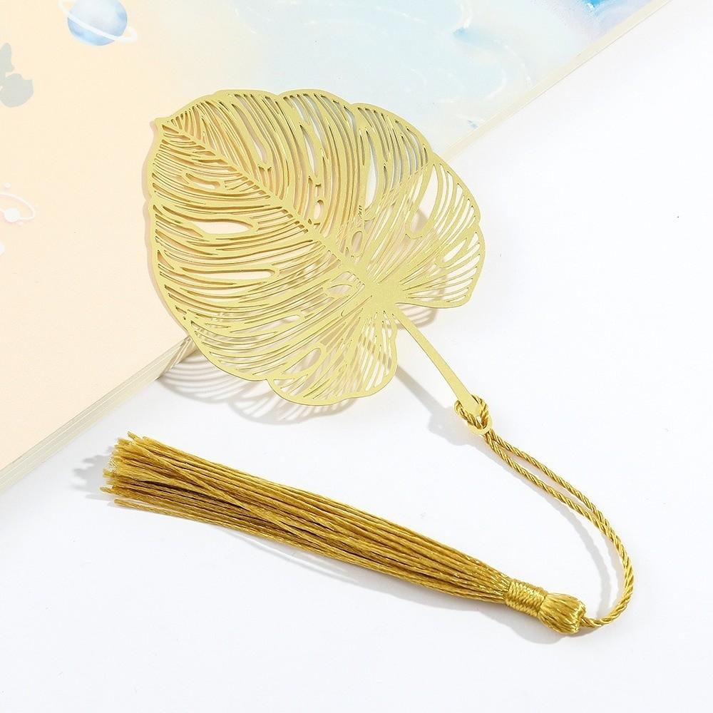 Leaf Metal Hollow Bookmark Sunflower Pattern Chinese Style Bookmark Reading Gift