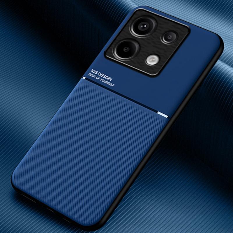 Для Redmi Note 13 Pro 4G чехол автомобильный магнитный держатель бронированный задний чехол для Xiaomi Redmi Note13 Pro Plus 5G мягкие кожаные пластинчатые чехлы