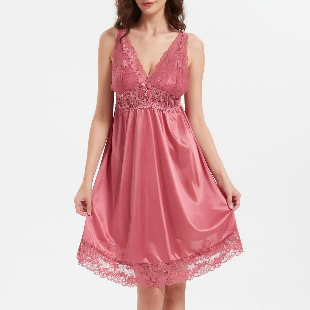 Сексуальный бэбидолл, элегантный и милый, кружевной на груди и мягкий, элегантный и подол [Synlala] Нижнее белье, ночная рубашка, аксессуары, ткань, свободный крой, длина до колена
