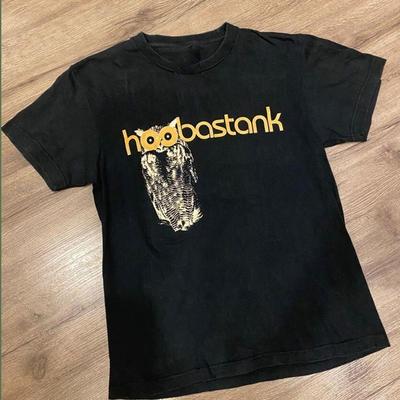 Hoobastank Альбом Рок-музыки Хлопковая футболка для взрослых UU971