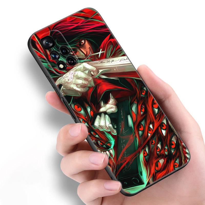 Аниме Hellsing черный силиконовый чехол для телефона Xiaomi POCO X3 X4 NFC F5 M3 M4 M6 X5 X6 Pro F3 F4 GT 5G C55 C65 M5