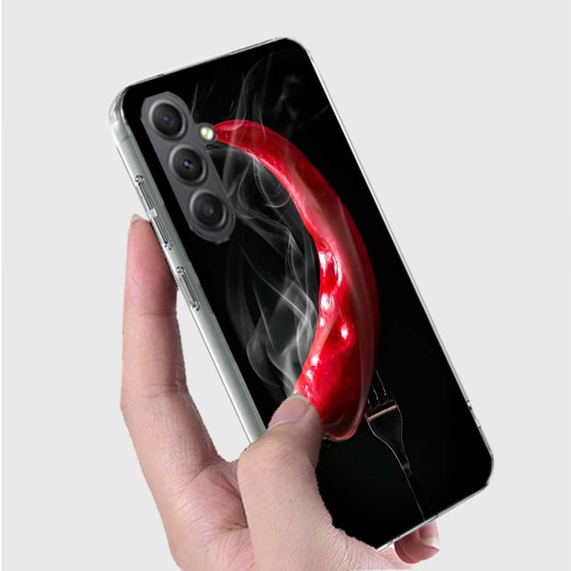 Чехол для телефона "Попробуй вкус перца чили" для Samsung A16 A26 A36 A56 A17 A37 A57 A07 A06 A02S A03 A04S A05S Galaxy Note 20 1