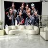 Постер Stray Kids Настенный Гобелен Эстетичный Настенный Подвесной Тканевое Покрывало с Принтом Декоративные Гобелены для Спальни Гостиной Домашний Декор