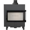 Steel fireplace KRATKI LUCY SLIM right 10 kW Ø 160