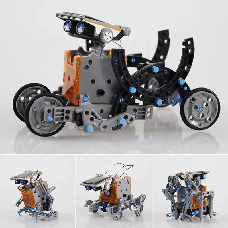 13-in-1 DIY Solar-Powered Educational Robot Kit