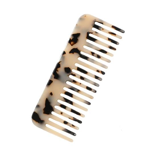 Cellulose Acetate Hair Comb Wide Teeth Anti-static Scalp Massage Pocket Comb Marbling Men Women Wet