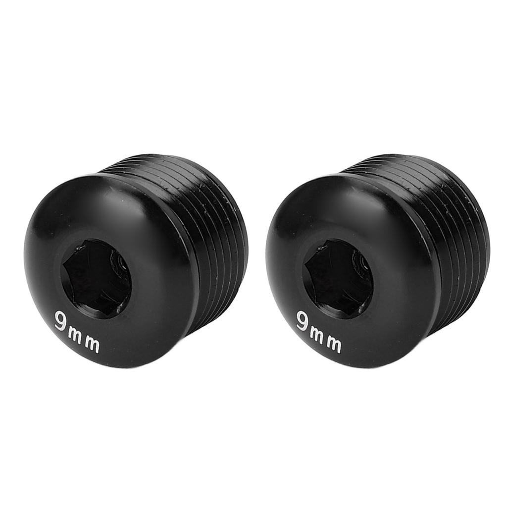 2PCS Cycle Pedal Dust Proof Cover Cap M14 9mm Aluminum Alloy Pedal Protective Locking Screw for