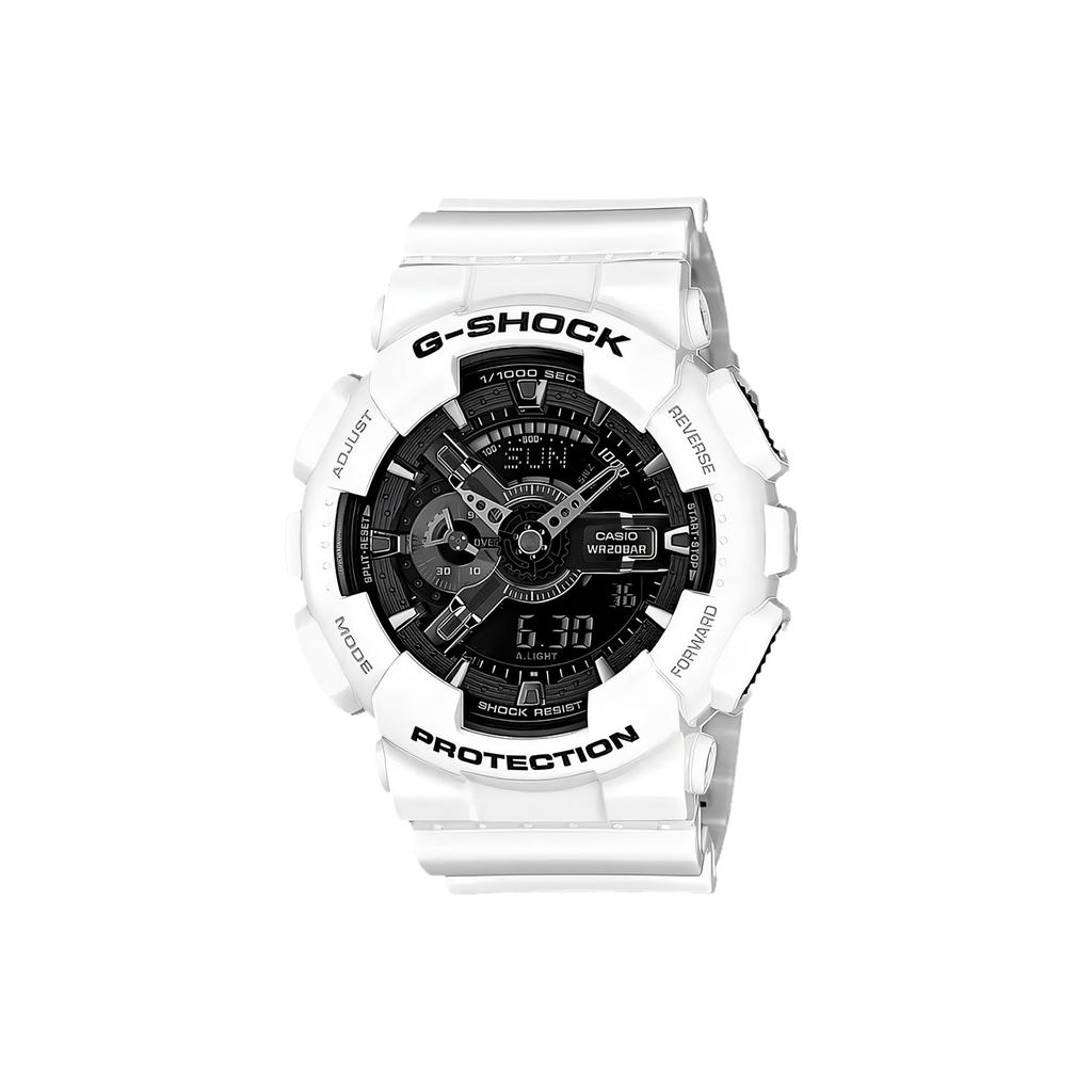 Casio Мужские часы Серия 51.2 мм Черные с двойным дисплеем (жидкокристаллический/аналоговый) GA-110GW-7APR GA-110GW-7APR