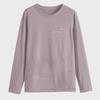 2023 Spring & Autumn Round Neck Long Sleeve Pullover Tops for Middle-Aged Women