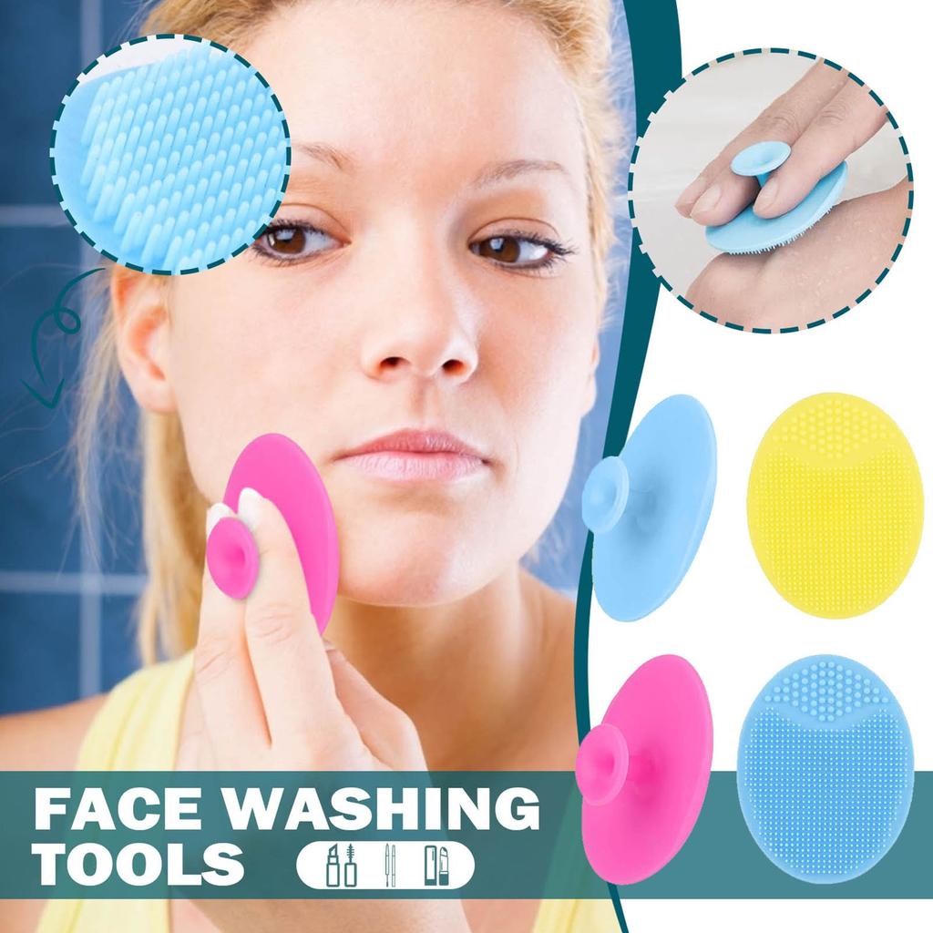 4шт Детская очищающая щетка для ванны Отшелушивающая массажная очищающая щетка Детская силиконовая щетка для шампуня