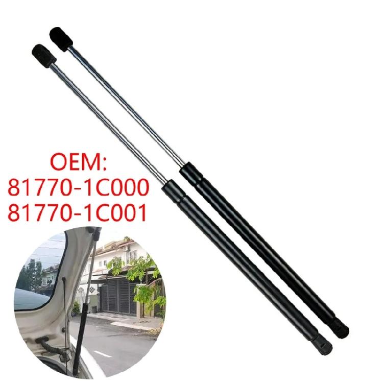 Trunk Lid Support Struts Smooth & Quiet Operate Tailgate Gas Spring Corrosion Resistant Gas Spring for Automotives