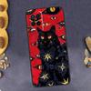 Death Tarot Cat Phone Case For Oppo A79 A18 A38 A58 A78 A98 A17 A40 A60 A80 A16 A76 A96 A15 A74 A94 A54 A77