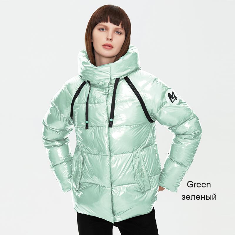 ziai 2022 женская куртка, зимняя толстая теплая стеганая куртка, новый стиль, блестящая одежда со съемными рукавами, женские короткие парки ZR-20030