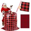 3Pcs Christmas Drawstring Gift Bags Holiday Gifts Wrap Bags Small Extra Large Santa Claus Xmas Wrapping Bags