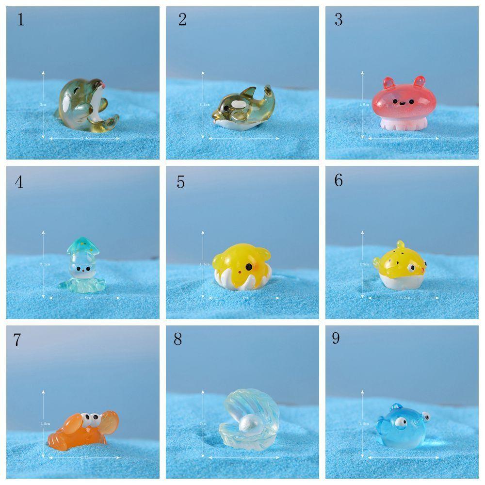 DIY Sea Fish Model Micro Landscape Marine Animals Miniature Sea Animals Ornaments Home Decor