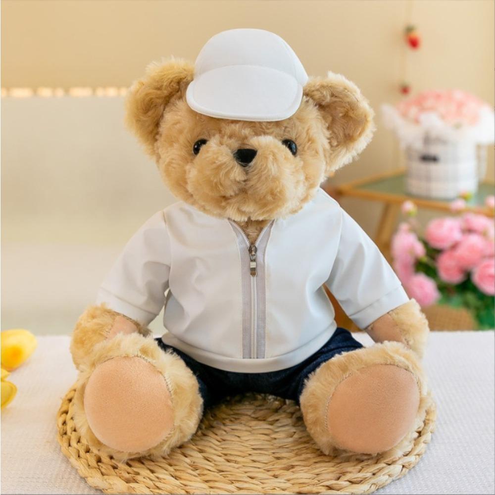 Internet Celebrity Traffic Police Bear Doll Uniform Fire Bear Teddy Bear Activity Gift Doll Plush Toy