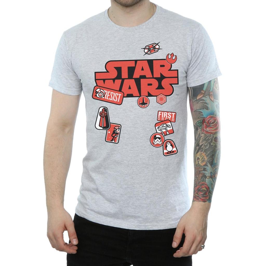 Star Wars Mens The Last Jedi Badges T-Shirt