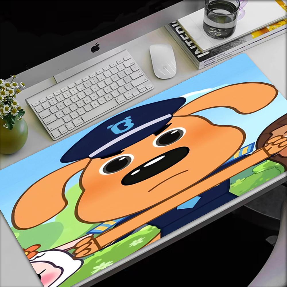 Sheriff Labrador Theme Mouse Pad, Non Slip Rubber Base, Multifunctional Office & Home Decor, Perfect for Workspace Personalization.