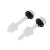 2 Pcs Plastic Toilet Seat Hinge Repair Bolts + Fitting Screws +Washers Kit For Home Bathroom Accessories