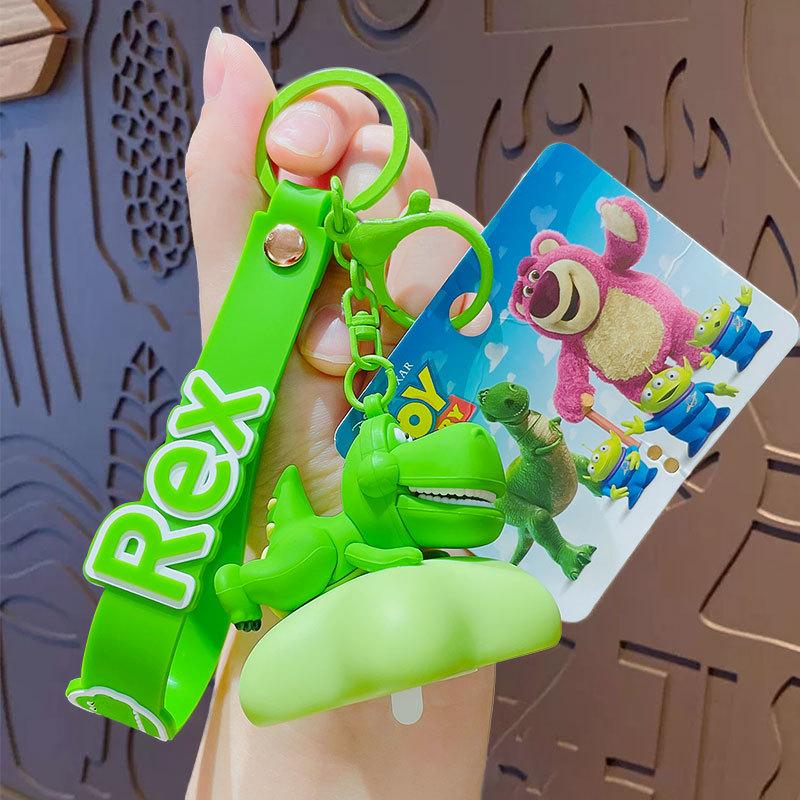 Cute Anime Figure Bag Night Light Keychain Bag Pendant Celebrity Atmosphere Light Keychain Car Keychain Accessories