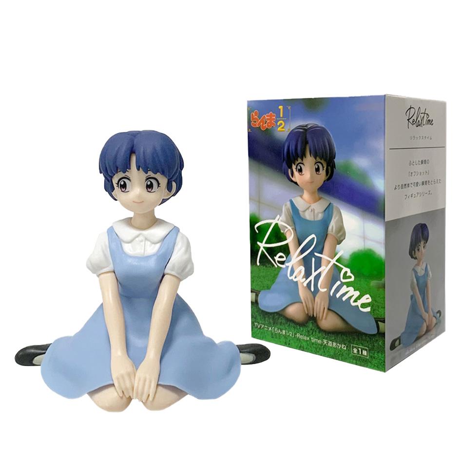 В наличии 10 см Аниме Ранма 1/2 Шампунь Relax Time Тендо Аканэ Фигурка из ПВХ Ранма Коллекционная фигурка Игрушка GIF