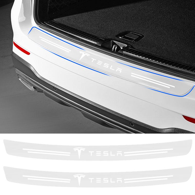 ALK1 Transparent Car Trunk Badge Protective 3D Sticker for Tesla Model 3 Model X Y TM3 TMX TMS S 2016-2020 Decals Wheel Center Caps