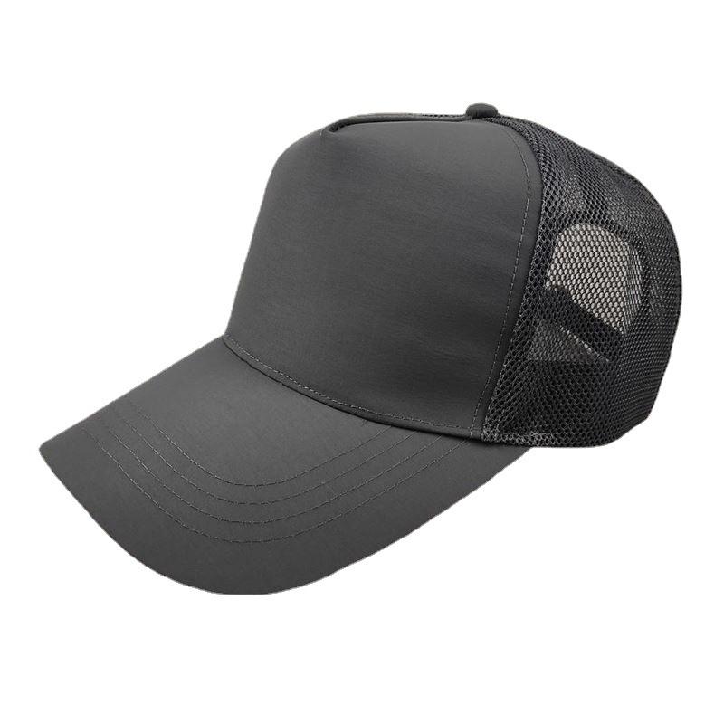 Solid color high-top baseball cap summer breathable mesh hat big head circumference men's hat summer sun hat large size women's hat