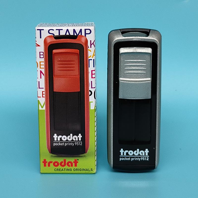 Портативный самовклеивающийся штамп Zhuoda 9511/9512 - Карманный размер, Без гравировки