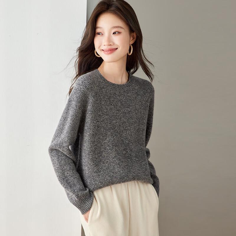 Srcr Women's 100% Wool Thick Heathered Sweater