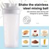 600 мл бутылка для протеинового шейкера с шариком из нержавеющей стали, точные весы, портативная чашка для воды для смешивания воды для фитнеса, пластиковый миксер, бутылка-блендер, подарок на день рождения
