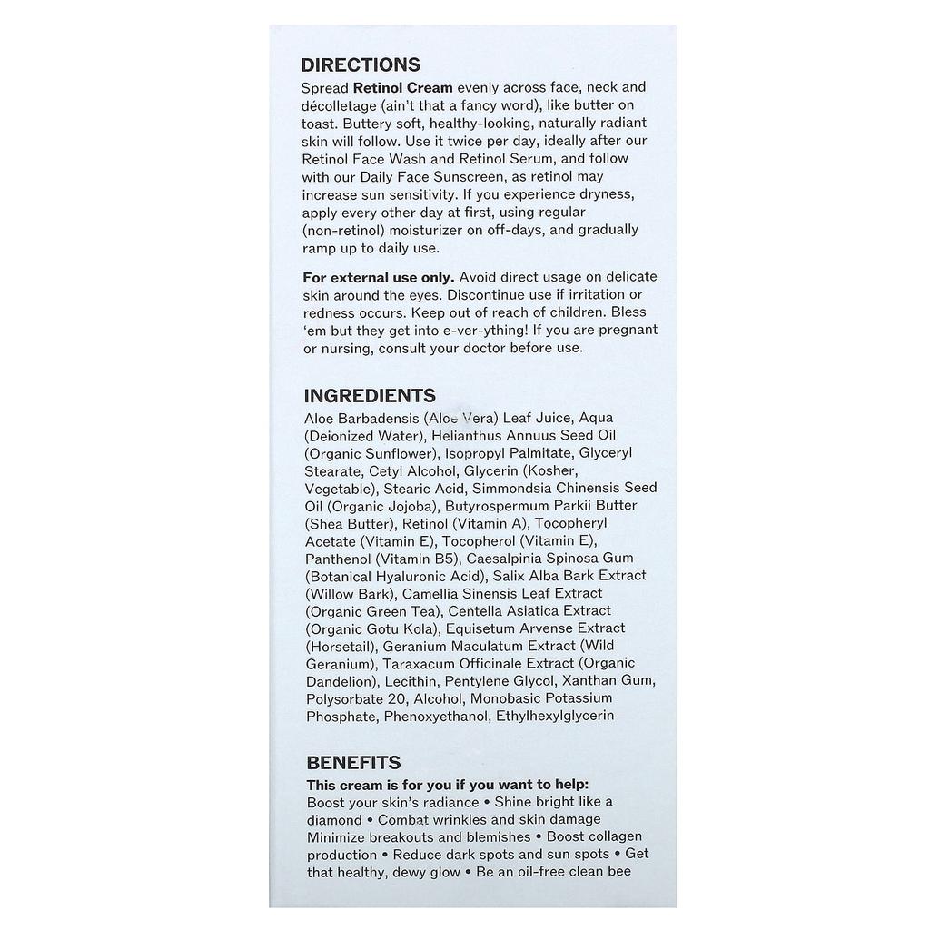 Retinol Cream, 48G(1.7Oz)