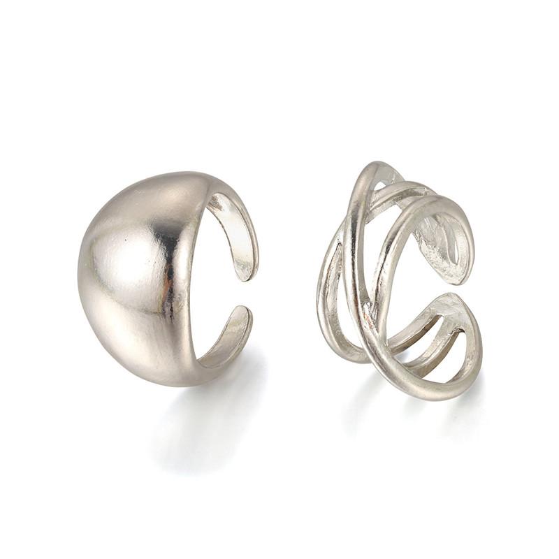 Кольцо-крест с неровными каплями воды стерлингового серебра 925 пробы женское простое украшение ручной работы в стиле ретро