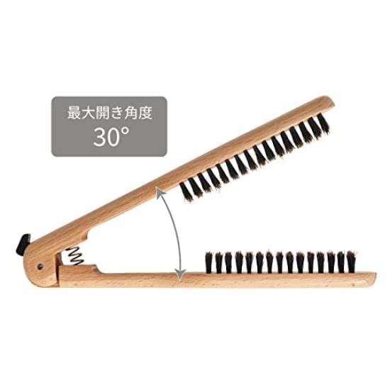 Vess Straight Профессионально выбранный Twin Strator Natural Pig Натуральный очиститель для волос с железом SPR28B Кисть, парикмахерская, Кисть, щетина,