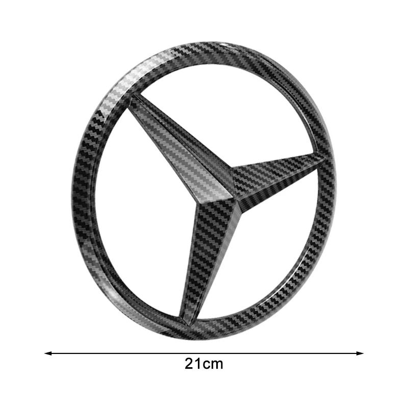 BQAZ9 18.8/21cm Car Front Grille Large Badge Decal for Mercedes Benz GLA GLB AMG GLS G C E GLE GLB A AMG Cover Decoration Accessories