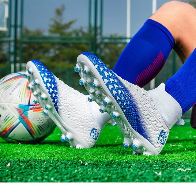 High Top Football Shoes Fg Long Nail Ag Nail Student Artificial Grass Game Training Sports Boots Football Shoes