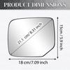 Переднее Левое или Правое 76253SZAA11 76203SZAA11 для Honda Pilot 2009–2015 Зеркальный Элемент Бокового Зеркала с Подогревом и Основанием