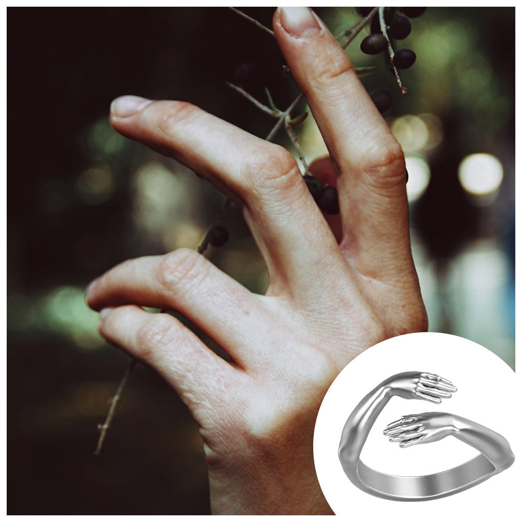 Винтажное открытое кольцо, регулируемое, помолвочное, свадебное, сувениры для вечеринки, парное, на фалангу, ручное украшение, персонализированные подарки, аксессуары