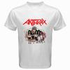 Anthrax Xodimlarining Multfilm Logotipi Oq Futbolka