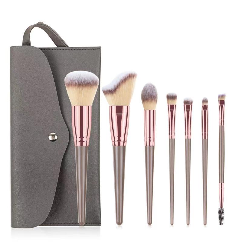 7/15Pcs Makeup Brushes Face Eyes Make Up Brush Eyelash Eyeshadow Eyebrow Eyeliner Foundation Powder Blush Highlight Lips Brush