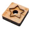 Звезда Кожаный режущий штамп Деревянная основа Острое стальное лезвие Многофункциональный кожаный вырубной пресс для поделок, декора