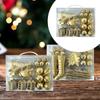 38PCS Christmas Tree Hanging Ornaments Decorative Baubles Xmas Decor for Celebration