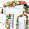 2.5M Artificial Flower Garland Realistic UV Resistant Faux Flower Rattan Vine Wedding Party Hanging Simulation Bloom